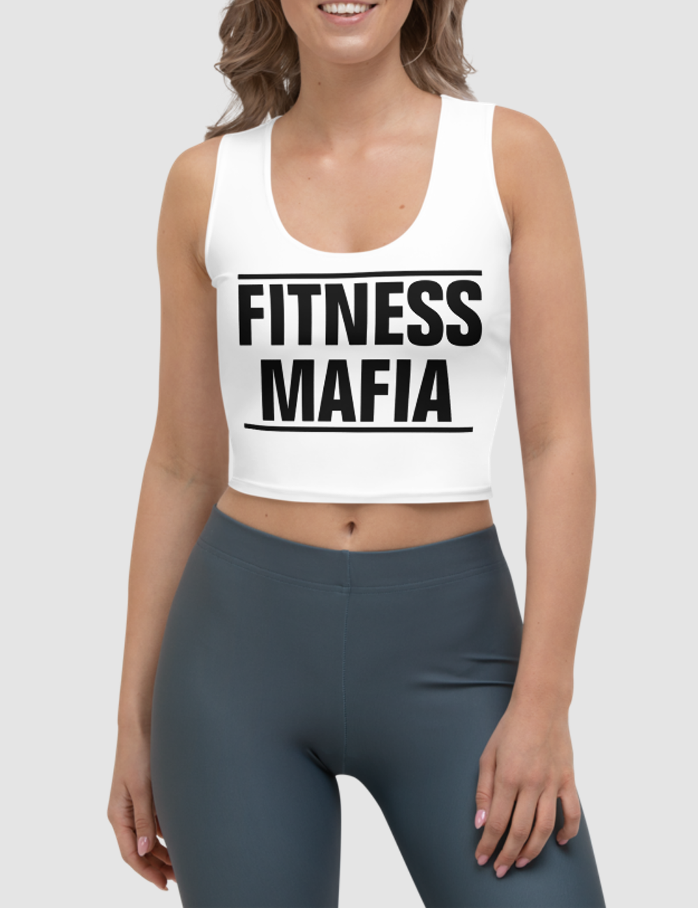 Fitness Mafia | Women's Sleeveless Fitted Crop Top OniTakai