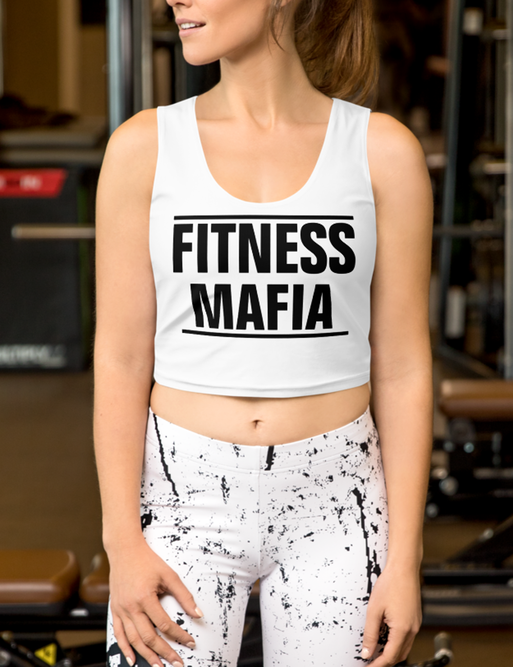 Fitness Mafia | Women's Sleeveless Fitted Crop Top OniTakai