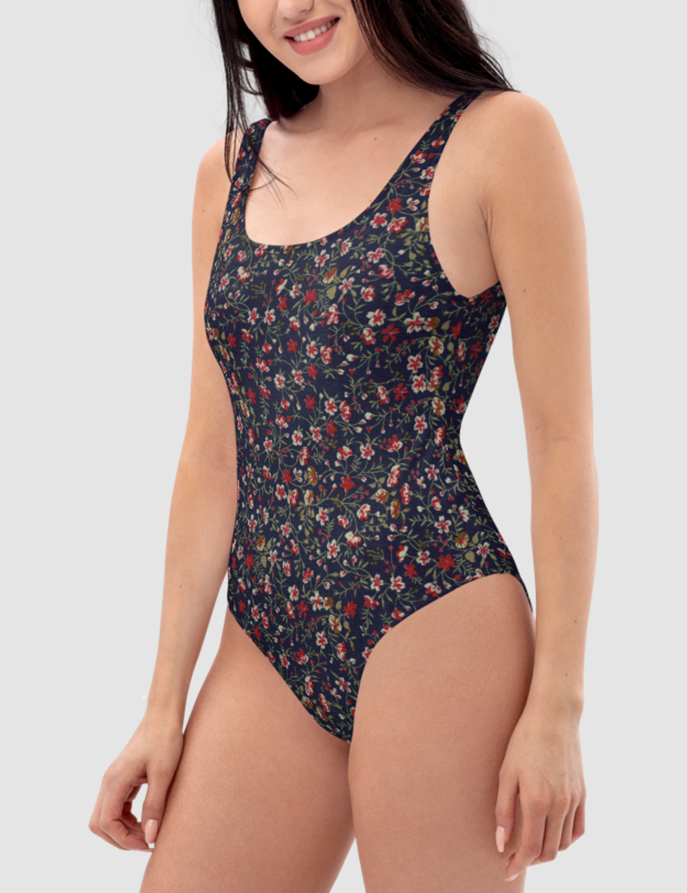 Floral Fabric Print | Women's One-Piece Swimsuit OniTakai