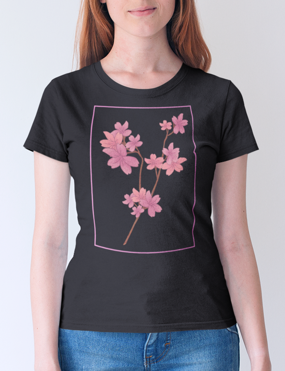 Framed Flowers | Women's Cut T-Shirt OniTakai