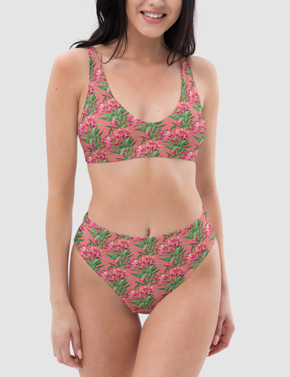 Froly Blooming Flowers | Women's Essential High-Waisted Bikini OniTakai