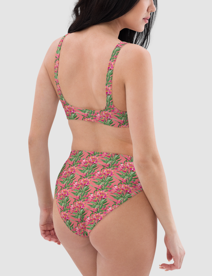 Froly Blooming Flowers | Women's Essential High-Waisted Bikini OniTakai