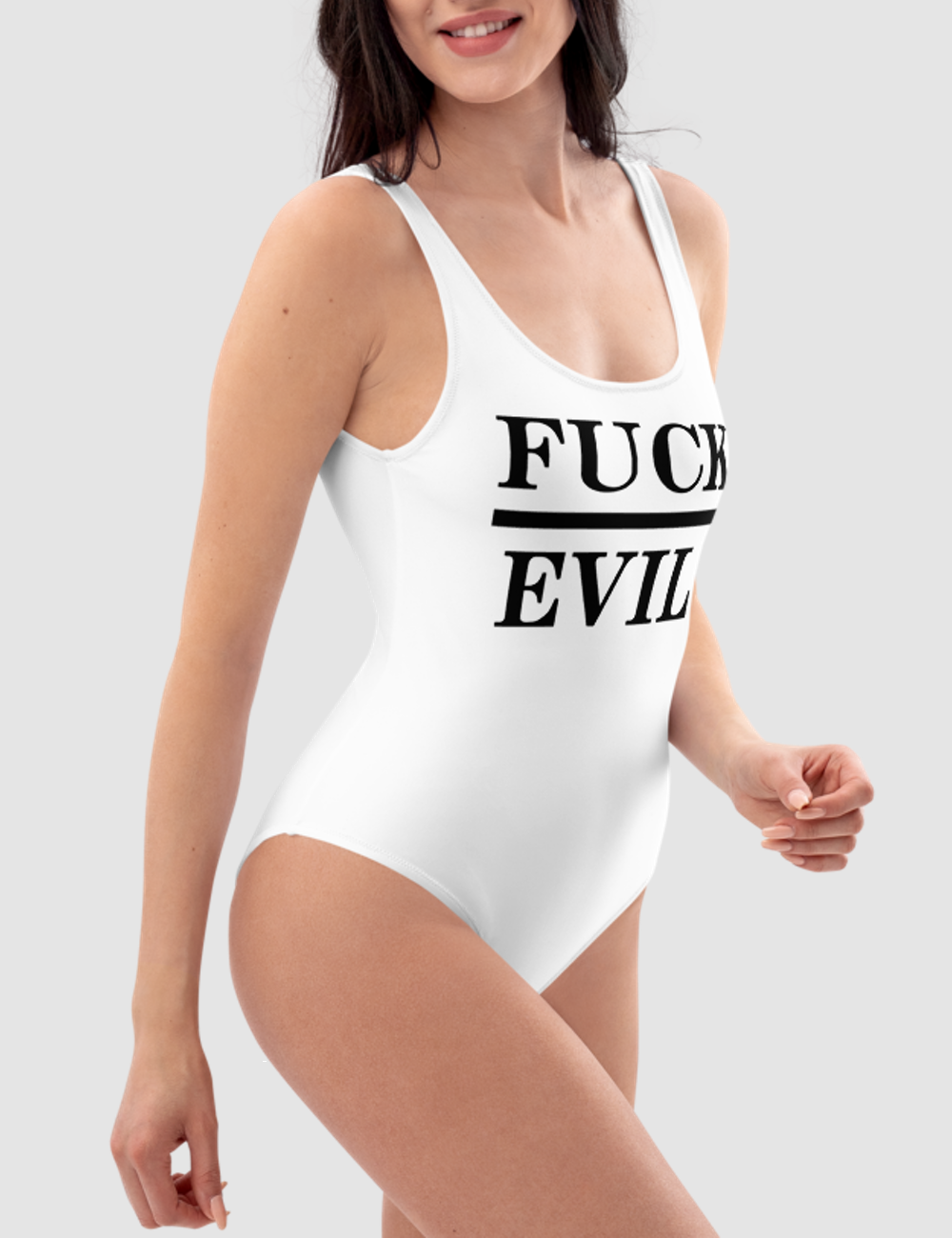 Fuck Evil | Women's One-Piece Swimsuit OniTakai