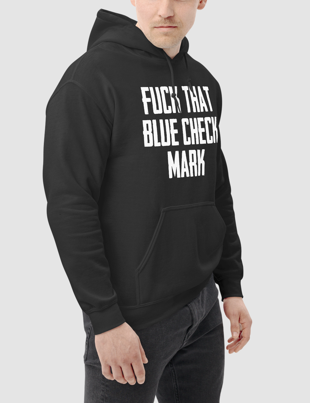 Fuck That Blue Check Mark Classic Hoodie OniTakai