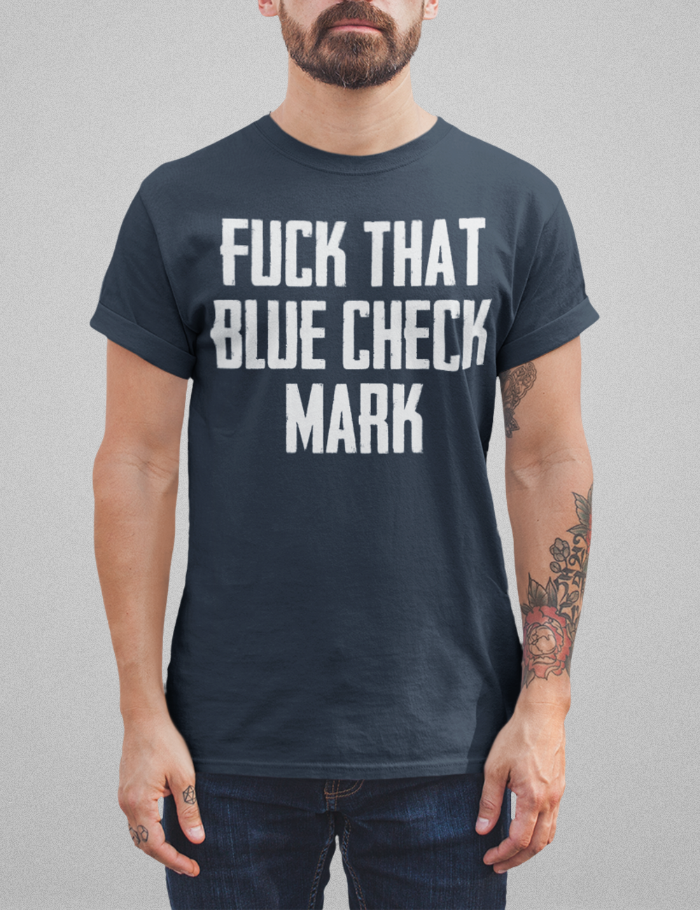Fuck That Blue Check Mark Men's Classic T-Shirt OniTakai