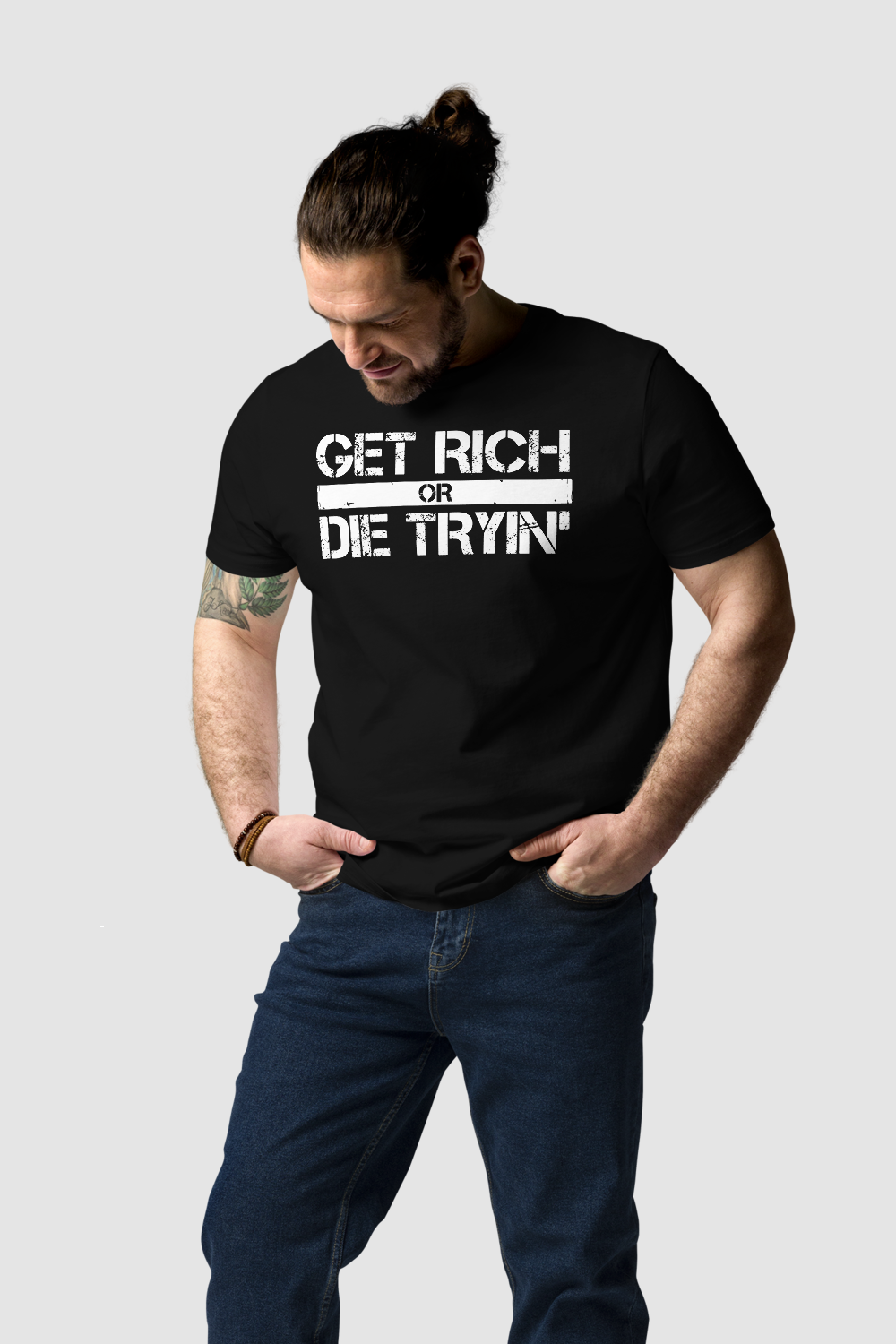 Get Rich Or Die Tryin' Men's Classic T-Shirt OniTakai