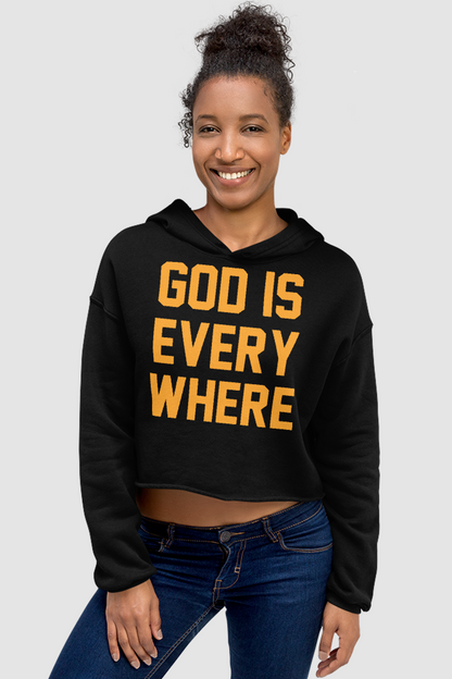 God Is Everywhere Crop Hoodie OniTakai