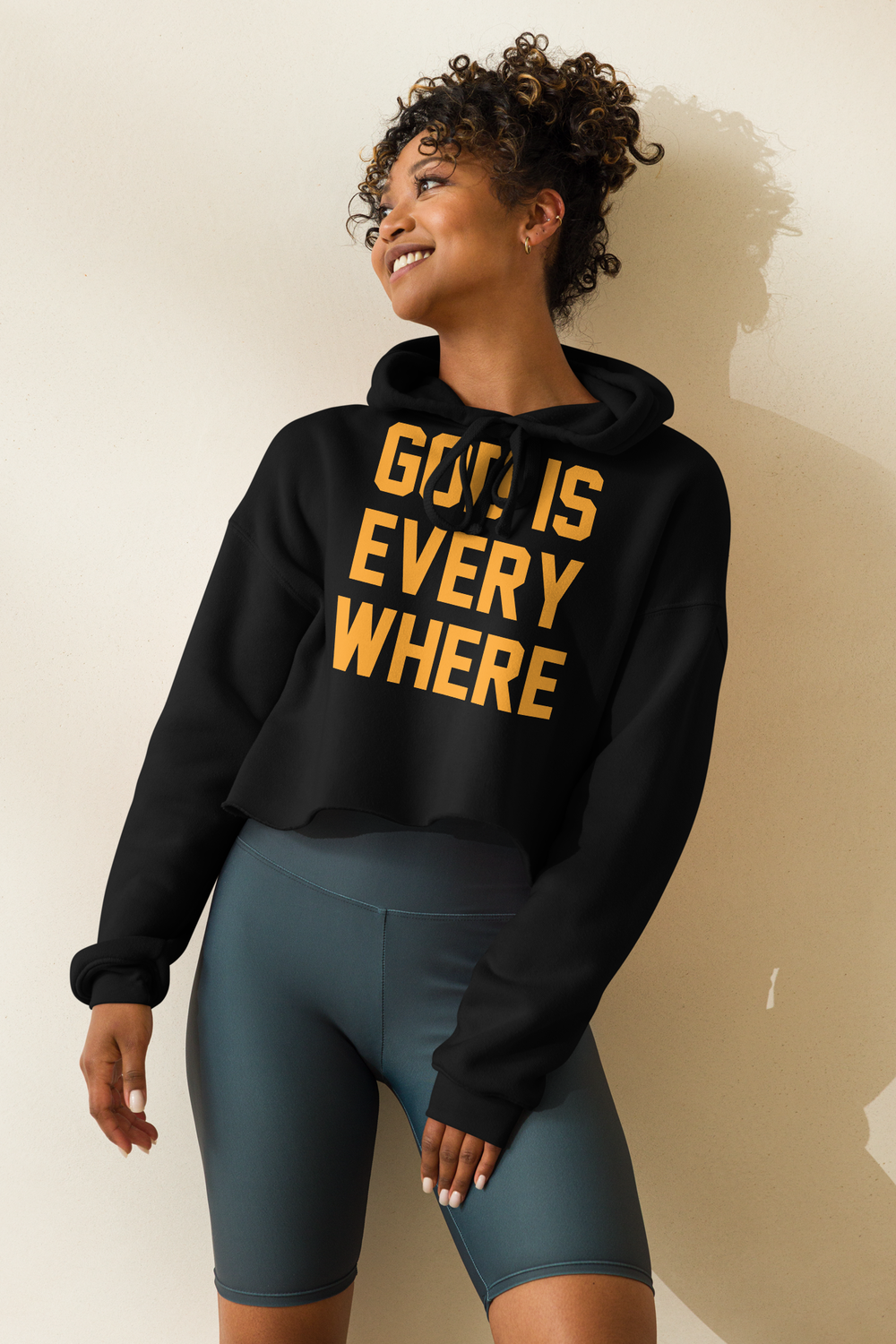 God Is Everywhere Crop Hoodie OniTakai