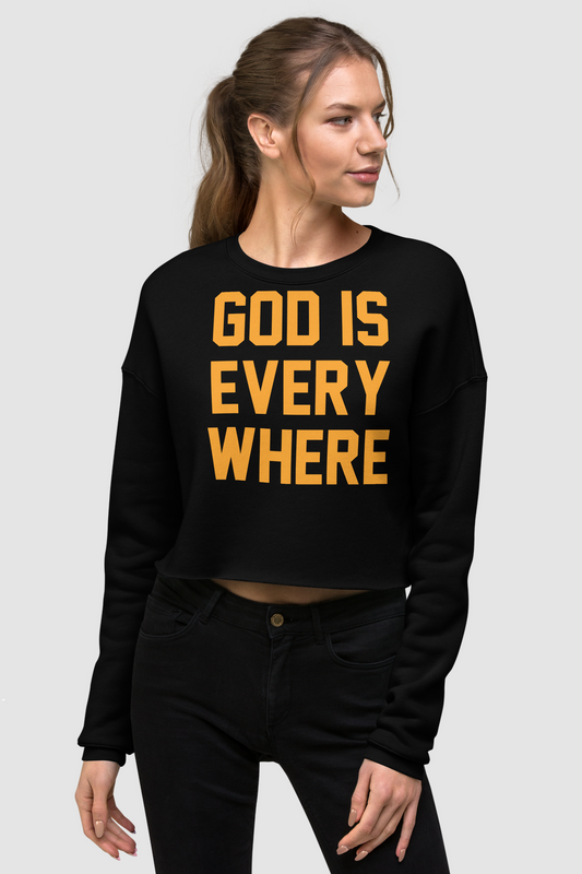 God Is Everywhere Crop Sweatshirt OniTakai