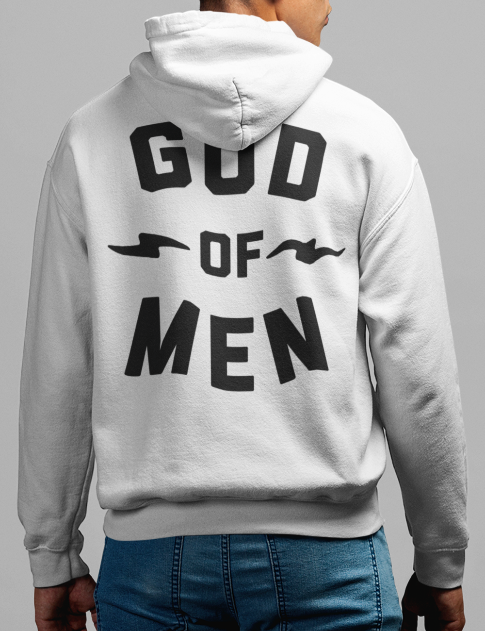 God Of Men | Back Print Hoodie OniTakai