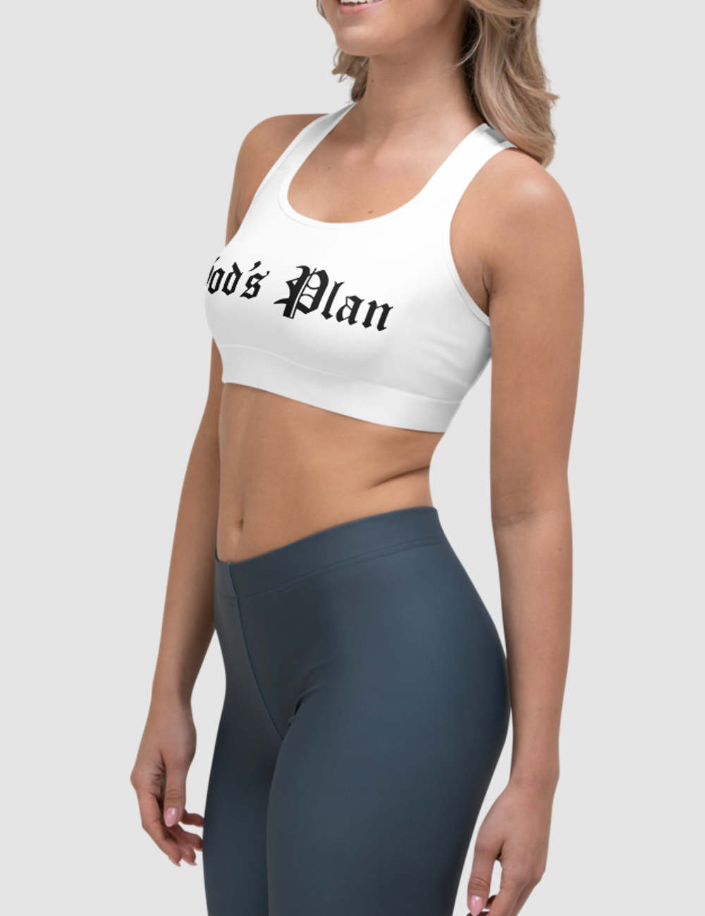 God's Plan | Women's Padded Sports Bra OniTakai