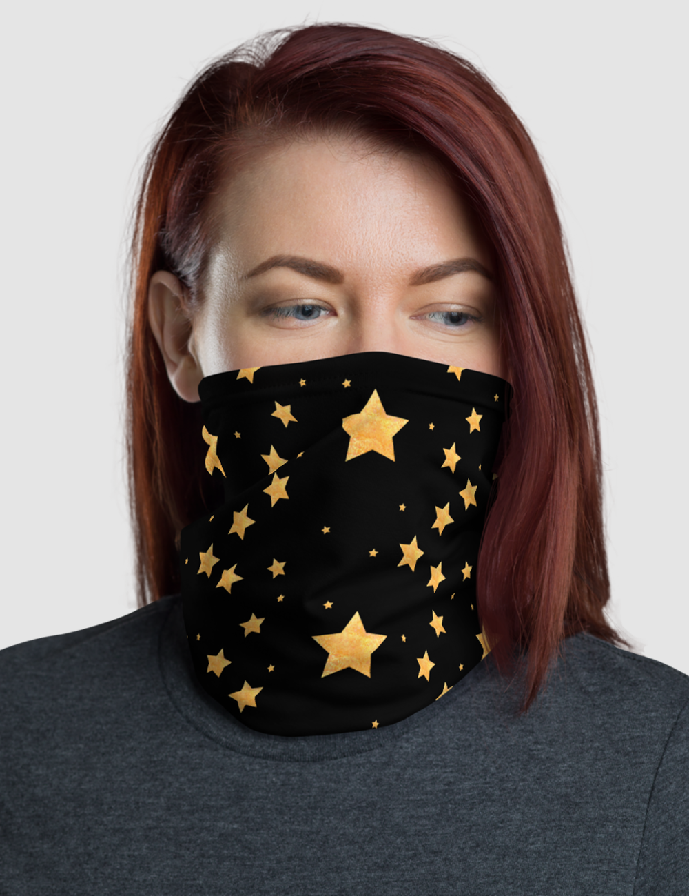 Gold Stars | Neck Gaiter Face Mask OniTakai
