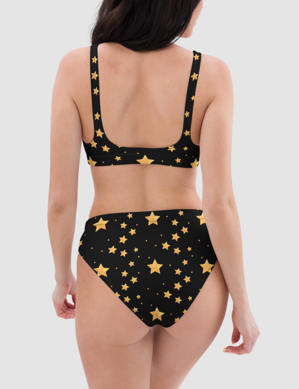 Gold Stars | Women's Essential High-Waisted Bikini OniTakai