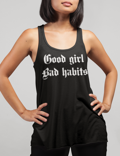 Good Girl Bad Habits | Women's Cut Racerback Tank Top OniTakai