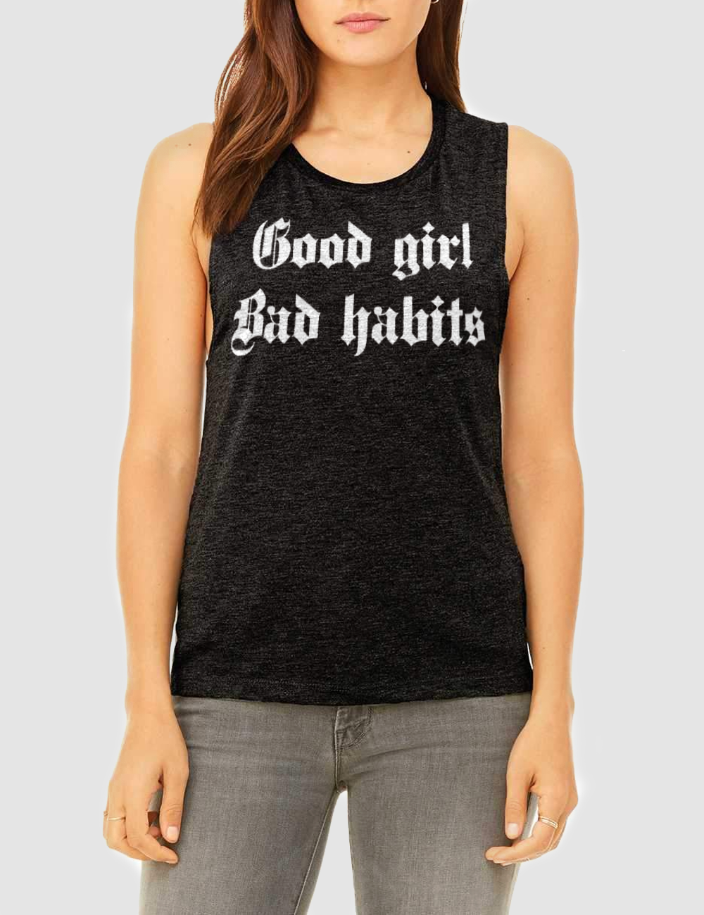 Good Girl Bad Habits | Women's Muscle Tank Top OniTakai