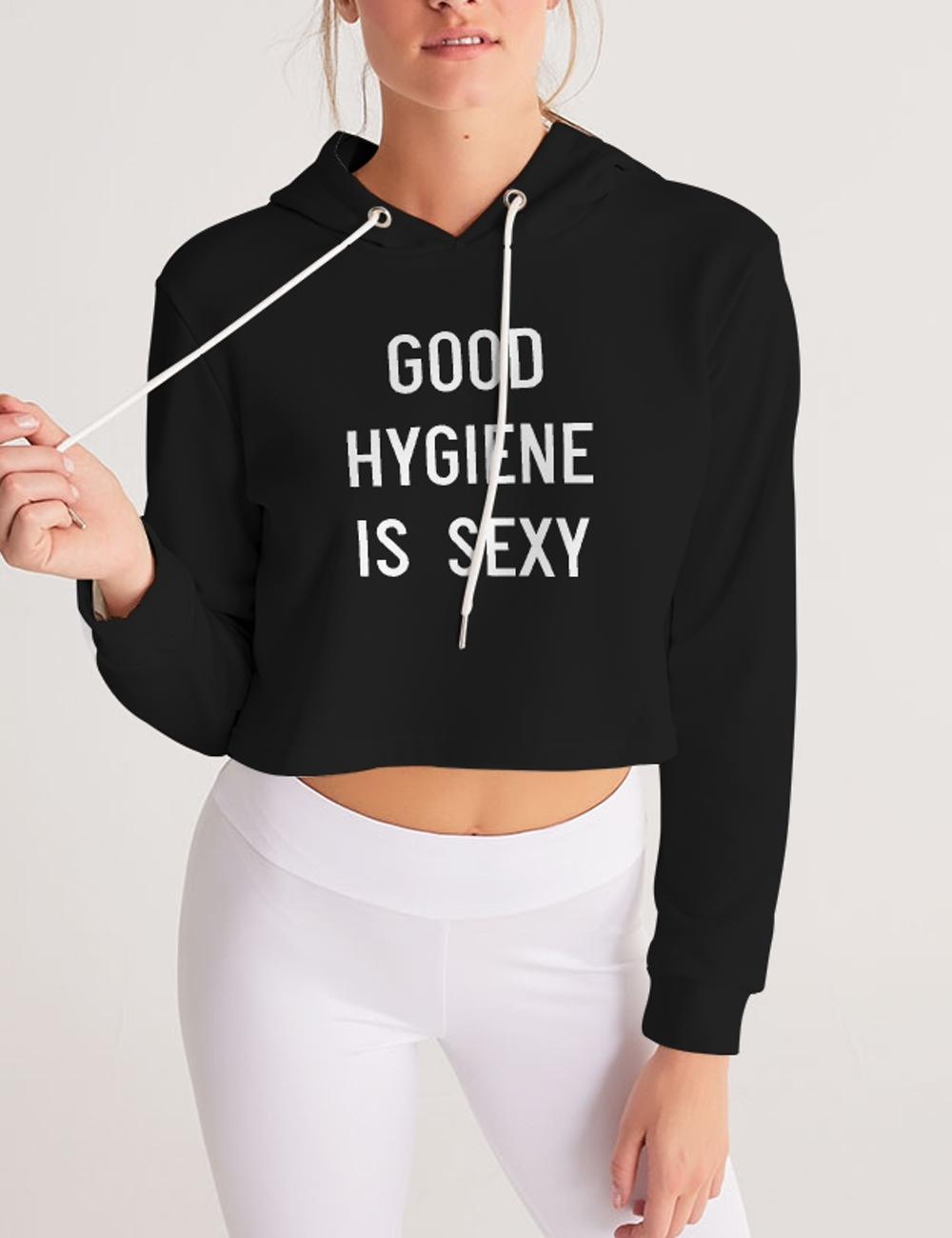 Good Hygiene Is Sexy | Women's Premium Cropped Hoodie OniTakai