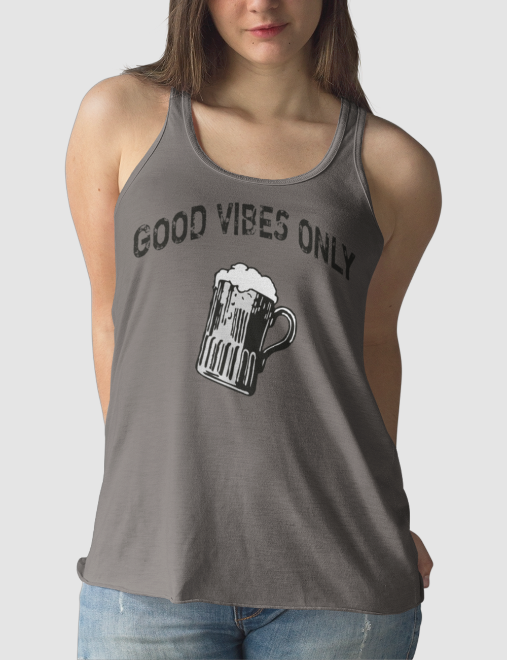 Good Vibes Only | Women's Cut Racerback Tank Top OniTakai