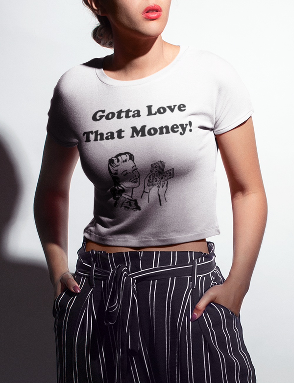 Gotta Love That Money | Crop Top T-Shirt OniTakai