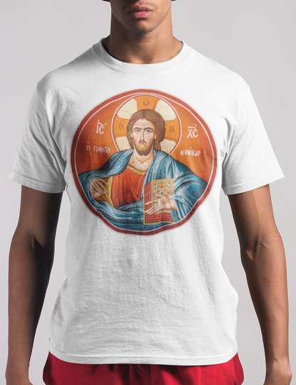 Greek Orthodox Jesus Christ Mural | T-Shirt OniTakai