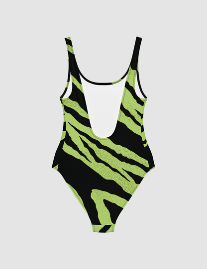 Green Tiger Women's One-Piece Swimsuit OniTakai