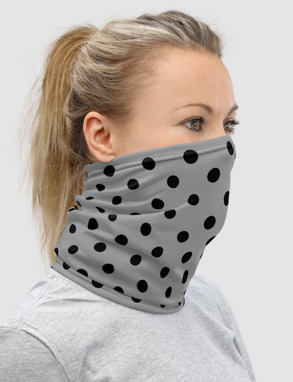 Grey Polka Dot | Neck Gaiter Face Mask OniTakai