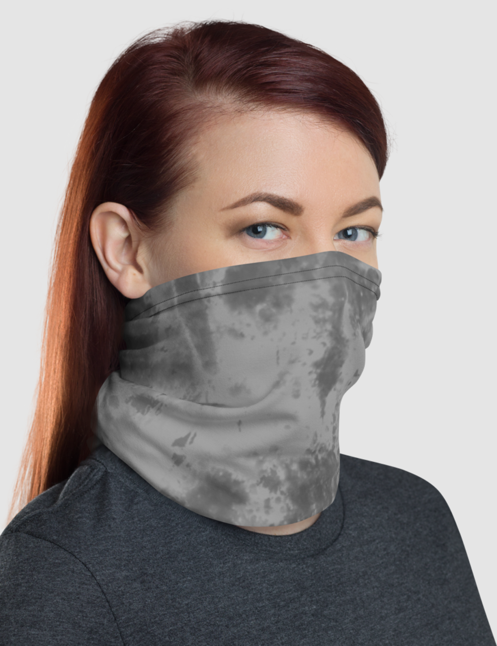Grey Tie Dye | Neck Gaiter Face Mask OniTakai