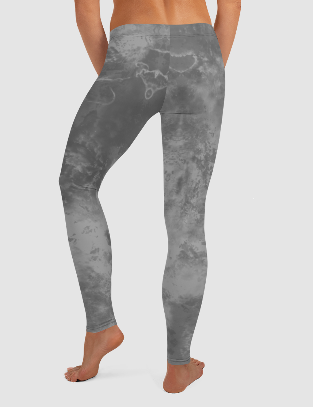 Grey Tie Dye | Women's Standard Yoga Leggings OniTakai