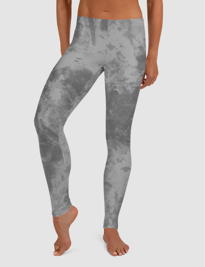 Grey Tie Dye | Women's Standard Yoga Leggings OniTakai