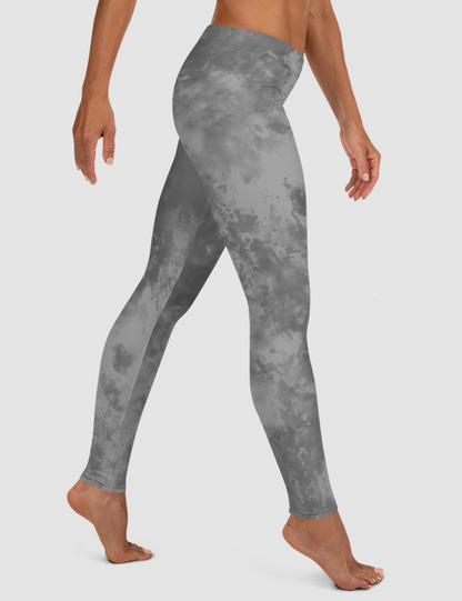 Grey Tie Dye | Women's Standard Yoga Leggings OniTakai