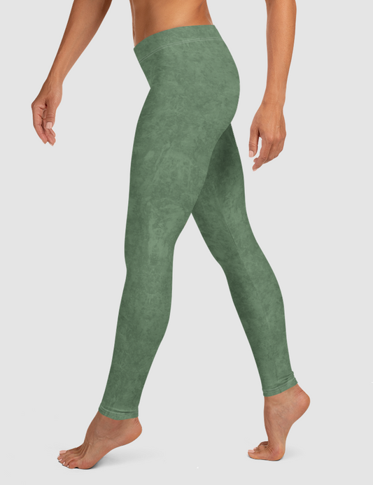 Grunge Army Green Matte | Women's Standard Yoga Leggings OniTakai