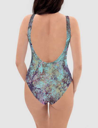 Grunge Painted Abstract | Women's One-Piece Swimsuit OniTakai