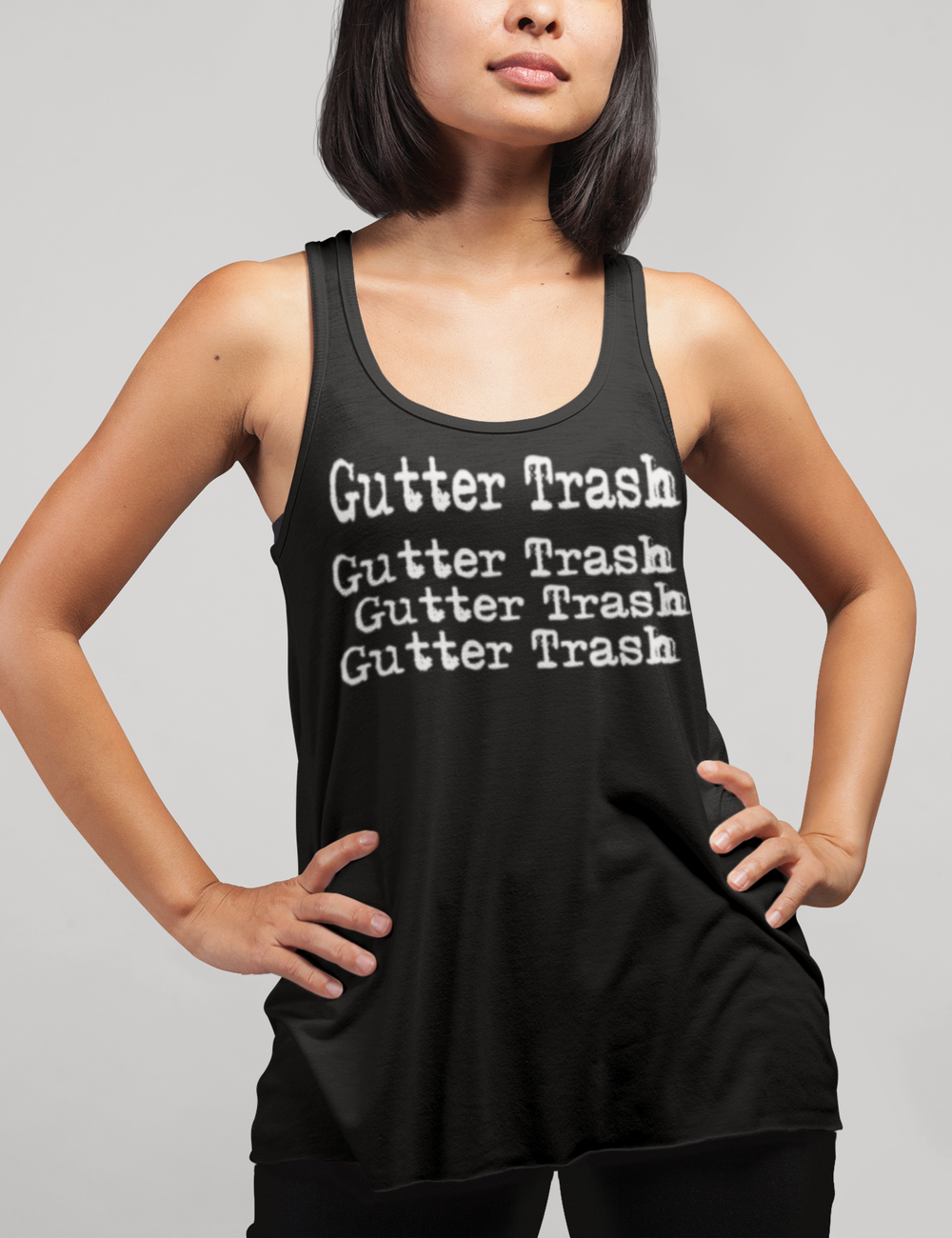 Gutter Trash | Women's Cut Racerback Tank Top OniTakai