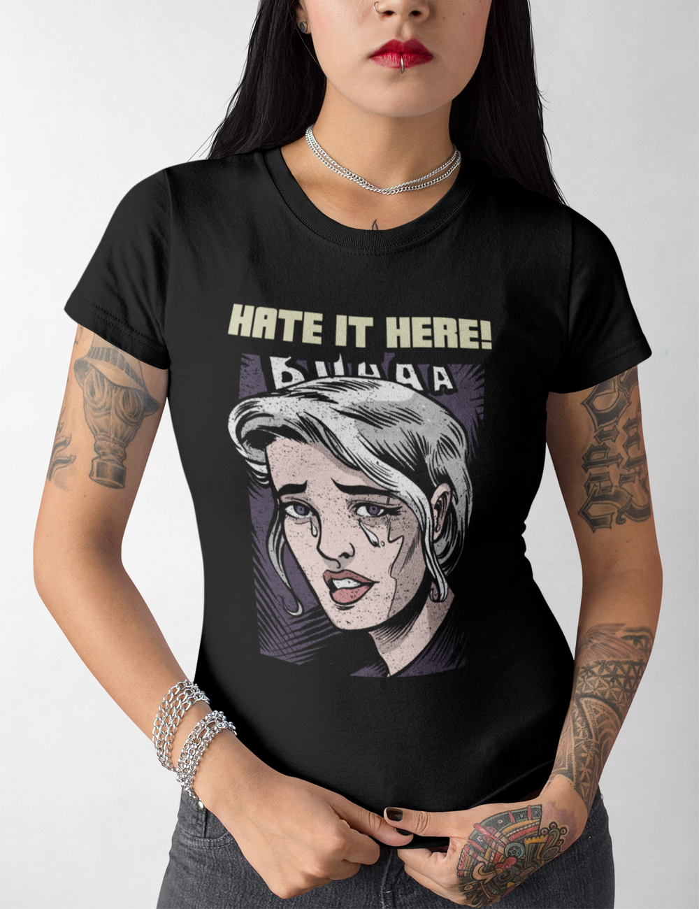 Hate It Here! | Women's Cut T-Shirt OniTakai