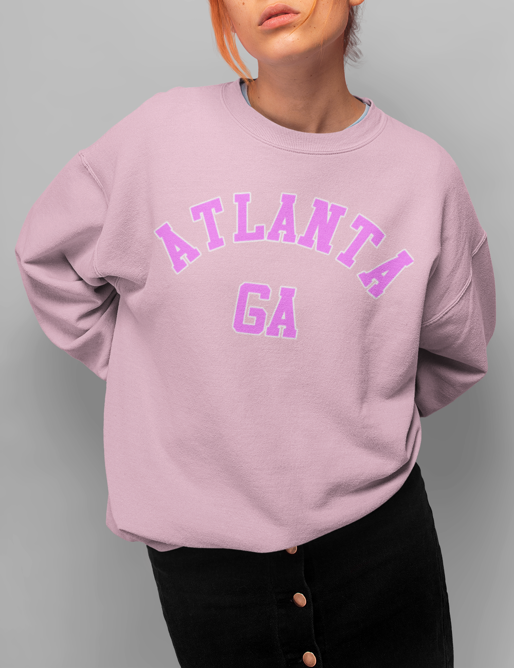 Hawt Pink Atlanta GA | Crewneck Sweatshirt OniTakai