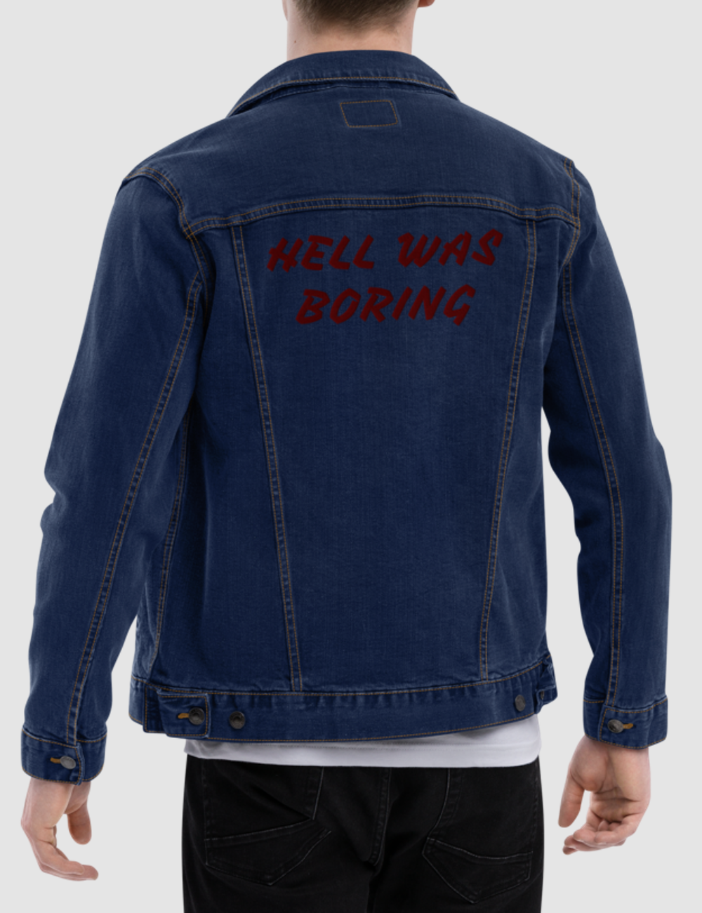 Hell Was Boring | Men's Denim Jacket OniTakai