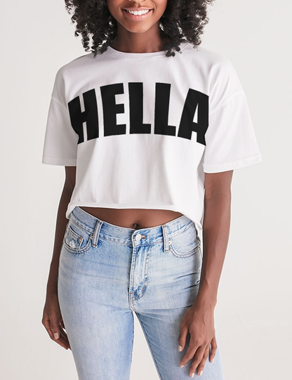 Hella Women's Oversized Crop Top T-Shirt OniTakai