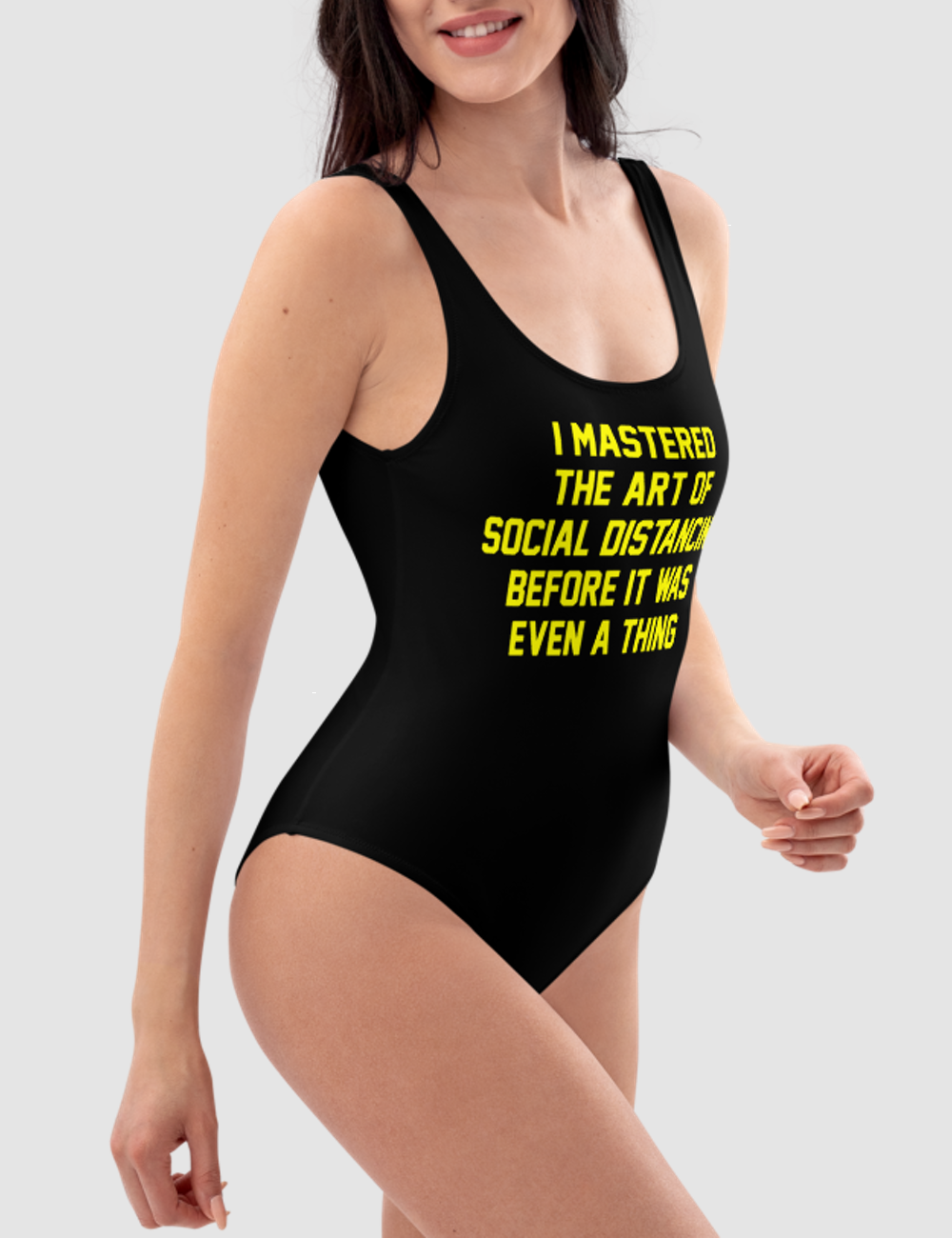 I Mastered The Art Of Social Distancing Before It Was Even A Thing | Women's One-Piece Swimsuit OniTakai