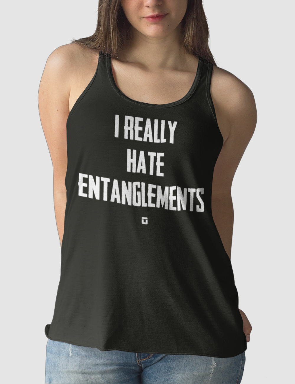 I Really Hate Entanglements | Women's Cut Racerback Tank Top OniTakai