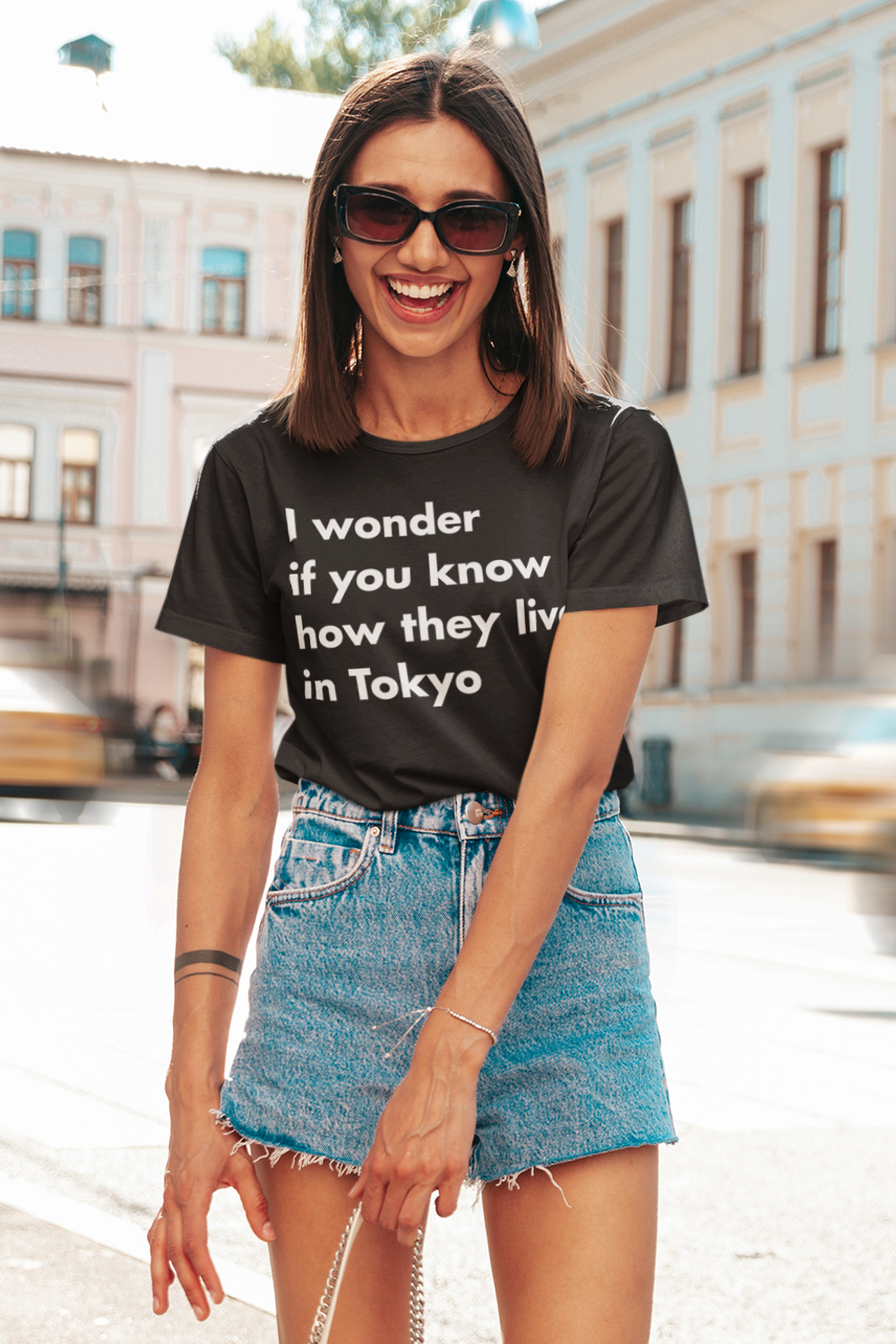 I Wonder If You Know How They Live In Tokyo Women's Soft Jersey T-Shirt OniTakai