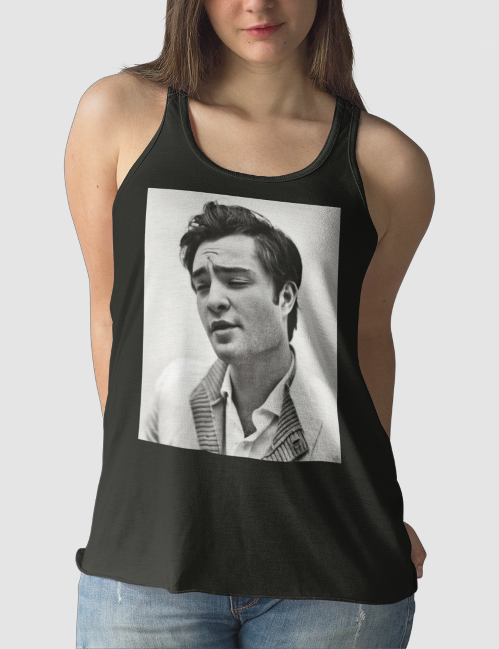 I'm Chuck Bass | Women's Cut Racerback Tank Top OniTakai