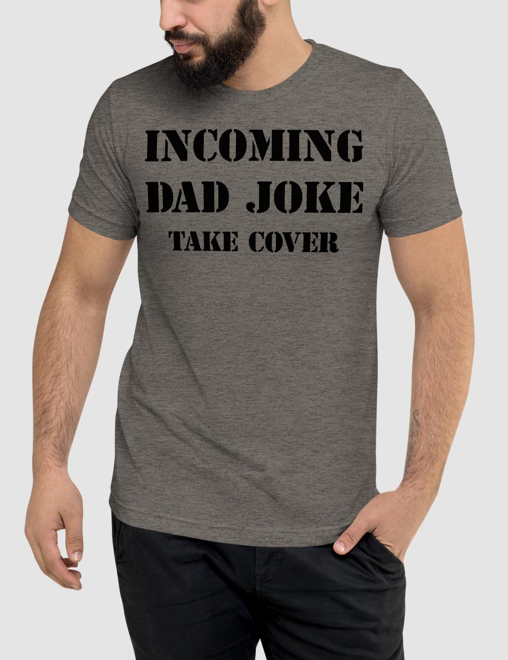 Incoming Dad Joke | Tri-Blend T-Shirt OniTakai