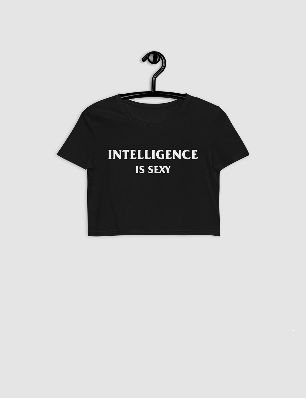 Intelligence Is Sexy Women's Fitted Crop Top T-Shirt OniTakai