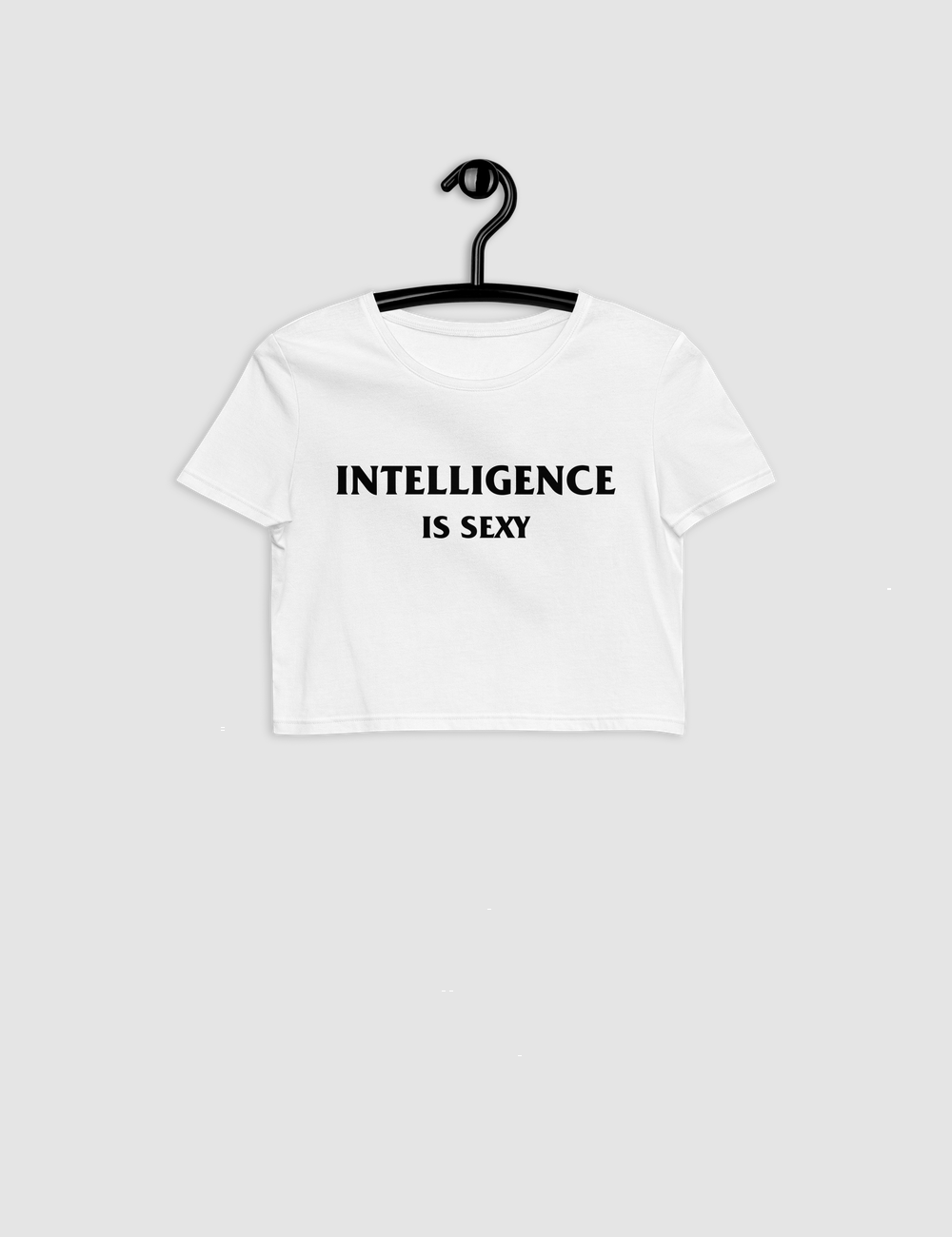 Intelligence Is Sexy Women's Fitted Crop Top T-Shirt OniTakai