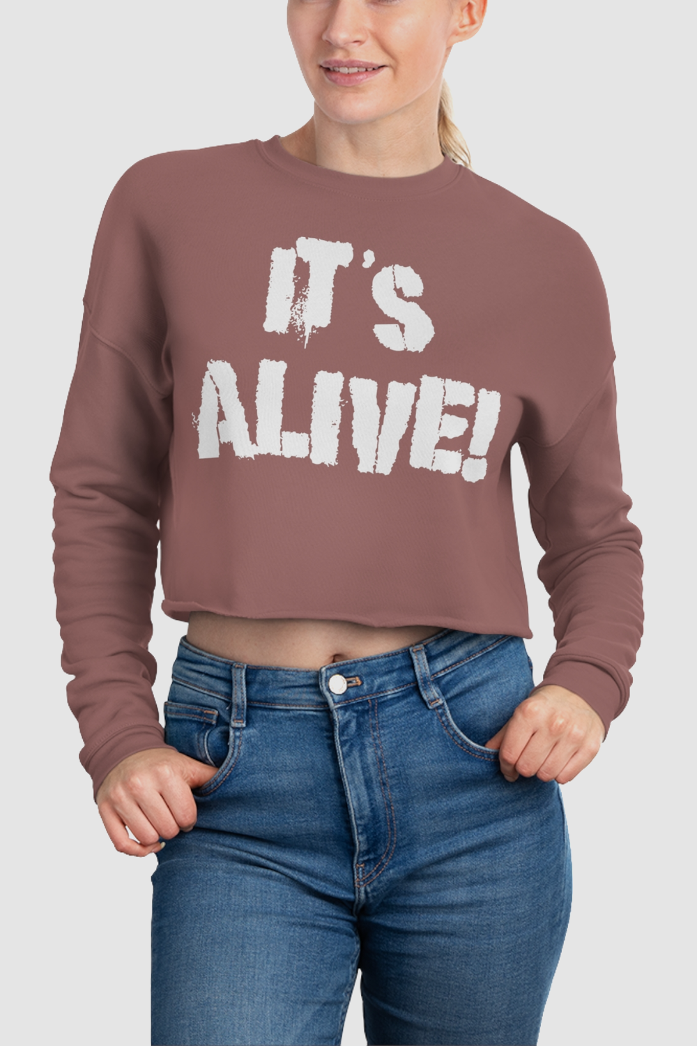 It's Alive! Crop Sweatshirt OniTakai