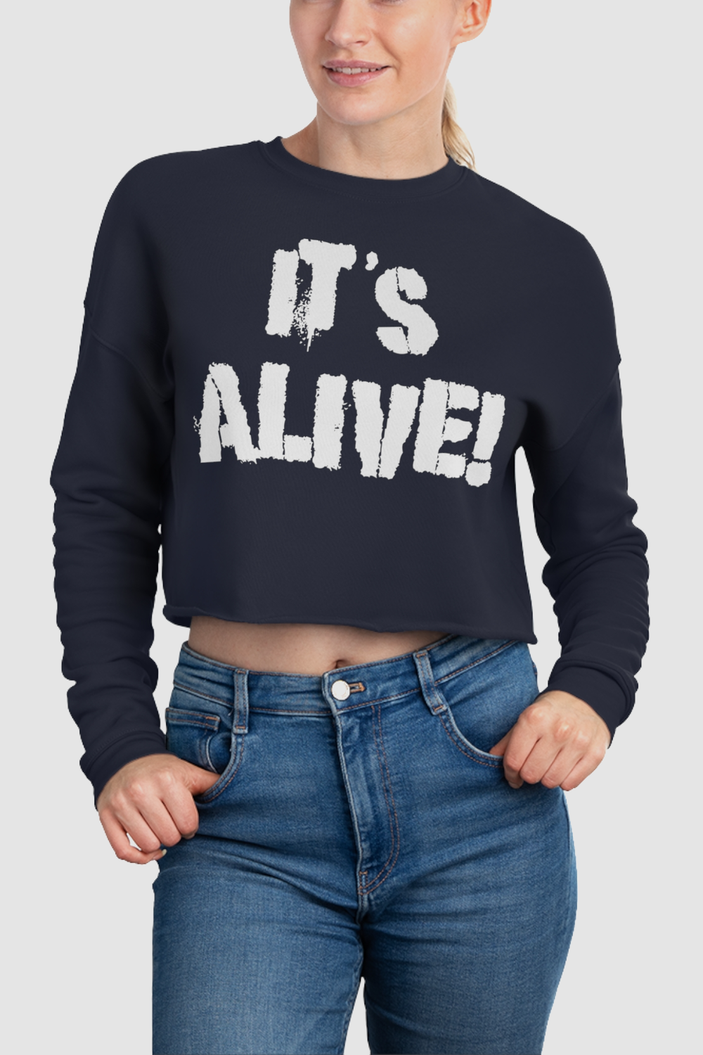 It's Alive! Crop Sweatshirt OniTakai