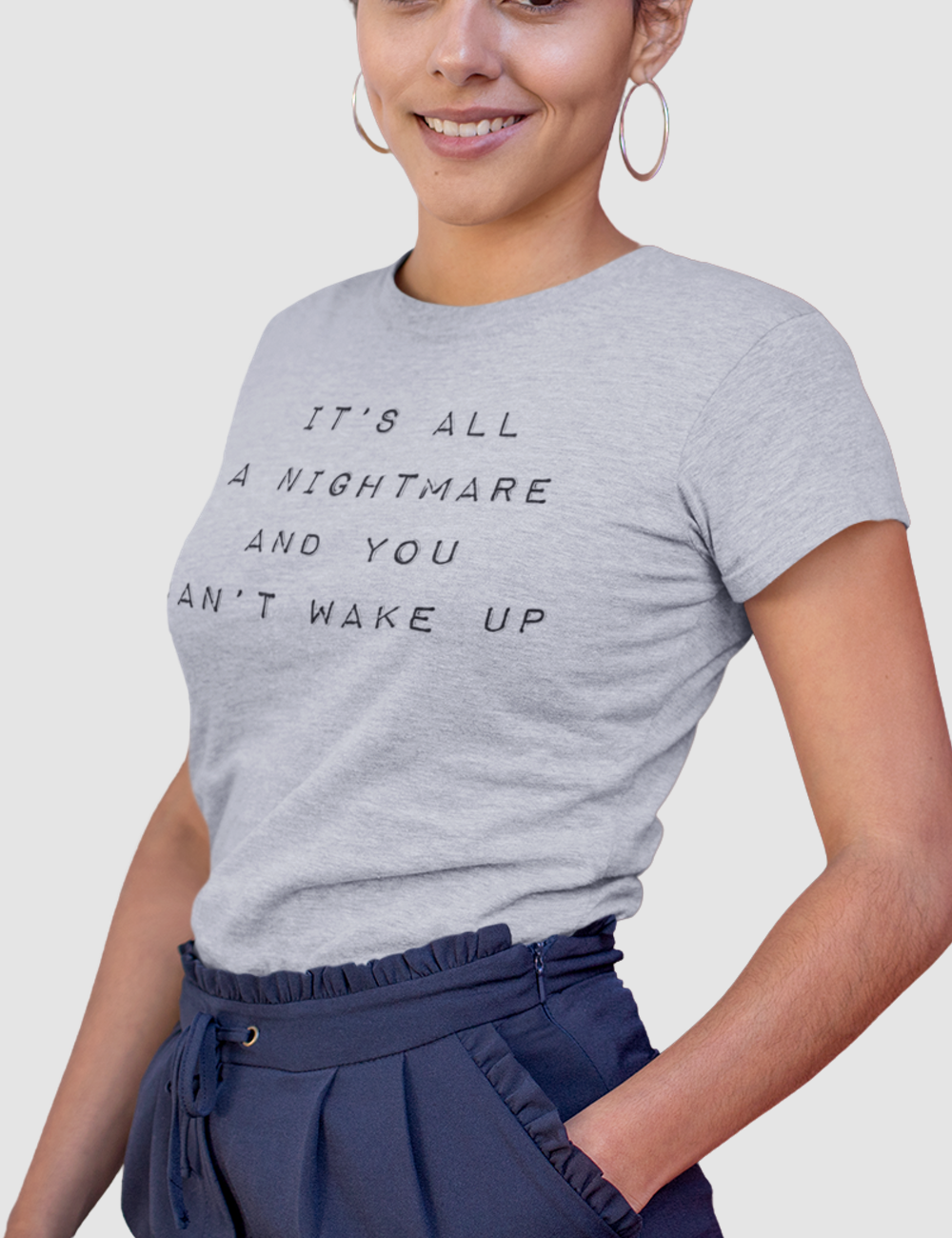 It's All A Nightmare | Women's Fitted T-Shirt OniTakai