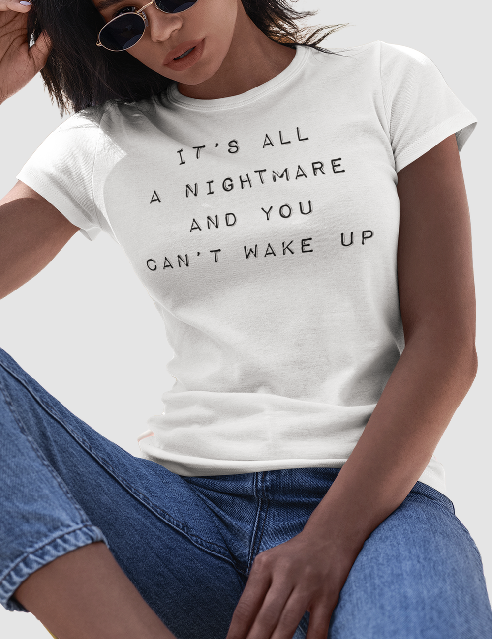 It's All A Nightmare | Women's Fitted T-Shirt OniTakai