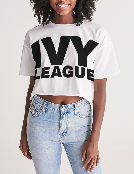 Ivy League Women's Oversized Crop Top T-Shirt OniTakai