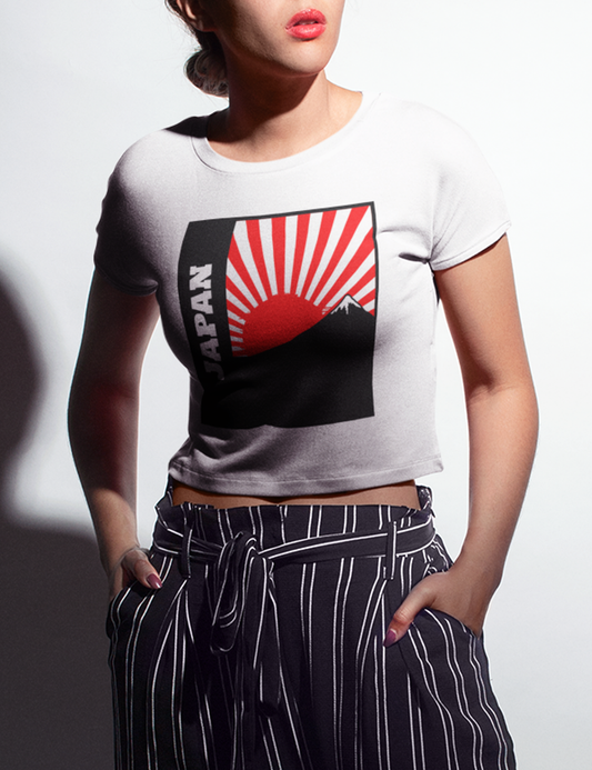Japan Rising | Crop Top T-Shirt OniTakai