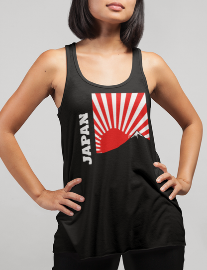 Japan Rising | Women's Cut Racerback Tank Top OniTakai